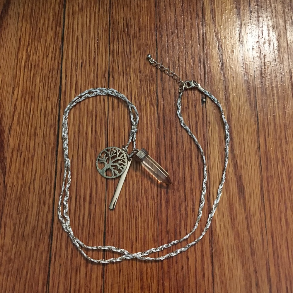 3 Pendant Gold Necklace